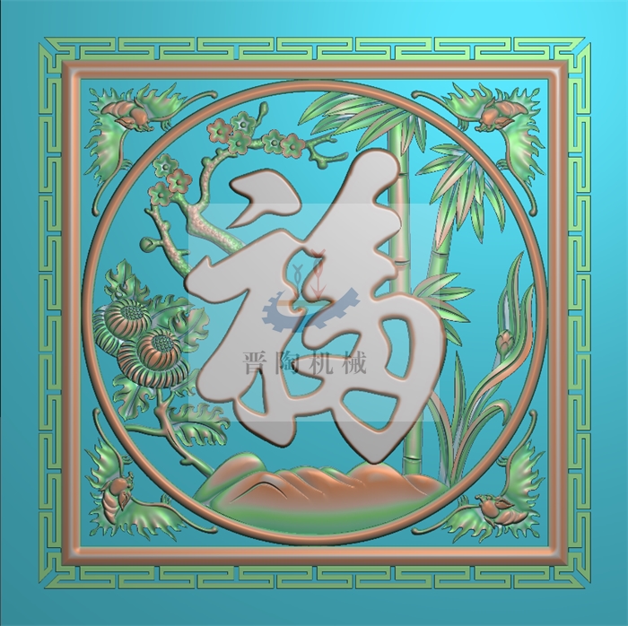 GYP-0049 福 蝙蝠 竹子 花 